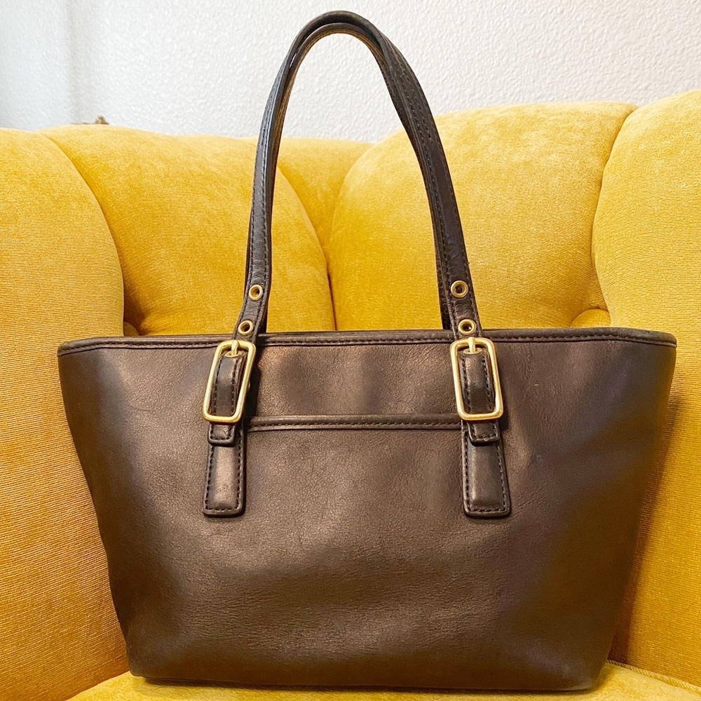 Coach Legacy Black Mini Market Tote Handbag Satchel